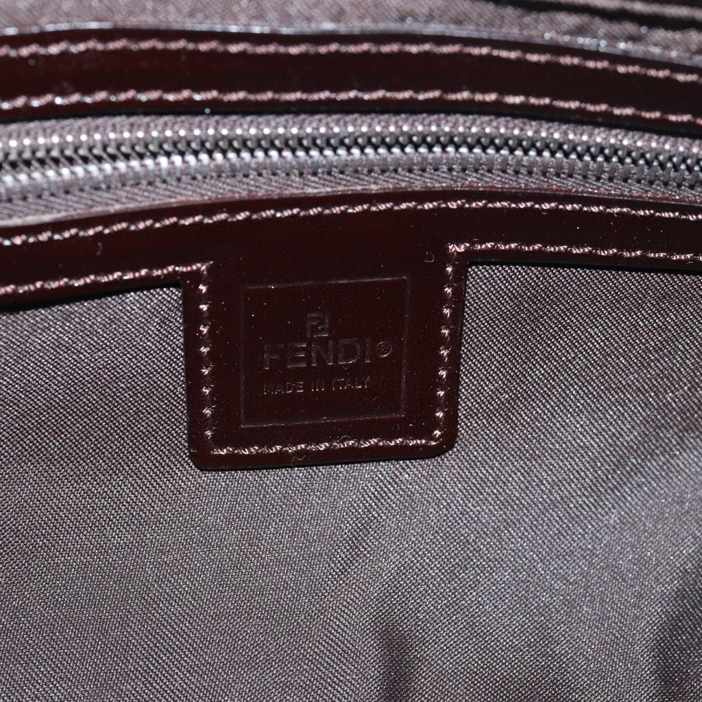 FENDI Zucca Canvas Mamma Baguette Shoulder Bag Brown Blackki4559A