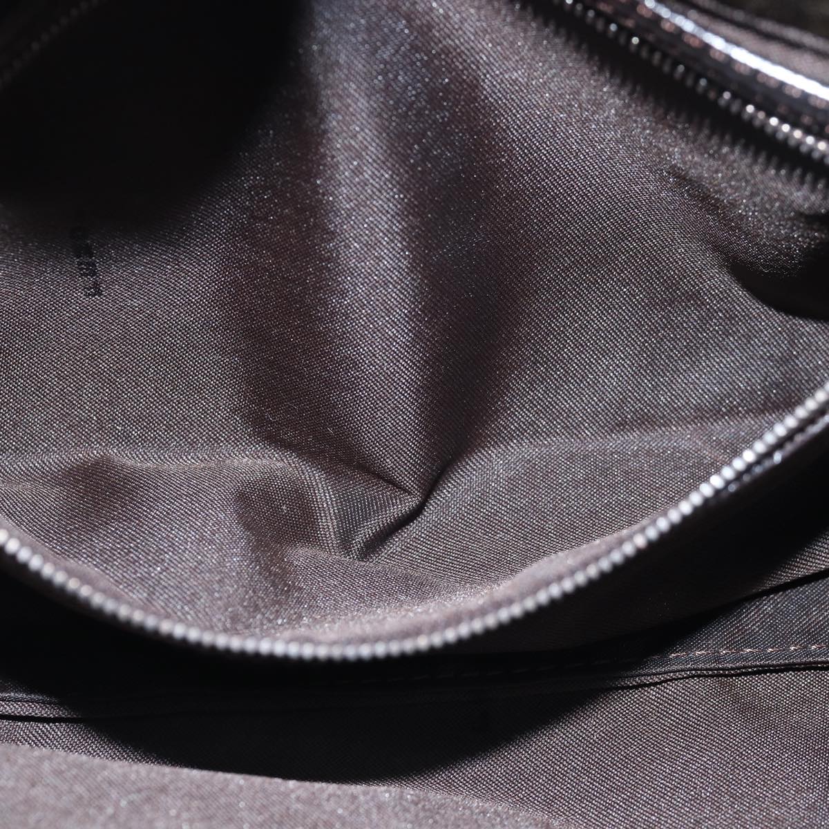 FENDI Zucca Canvas Mamma Baguette Shoulder Bag Brown Blackki4559A