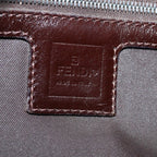 FENDI Zucca Canvas Mamma Baguette Shoulder Bag Brown Blackki4560