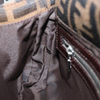 FENDI Zucca Canvas Mamma Baguette Shoulder Bag Brown Blackki4560