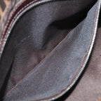 FENDI Zucca Canvas Mamma Baguette Shoulder Bag Brown Blackki4560