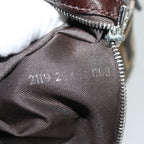 FENDI Zucca Canvas Mamma Baguette Shoulder Bag Brown Blackki4560
