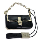 FENDI Mamma Baguette Motif Charm Blackki4706