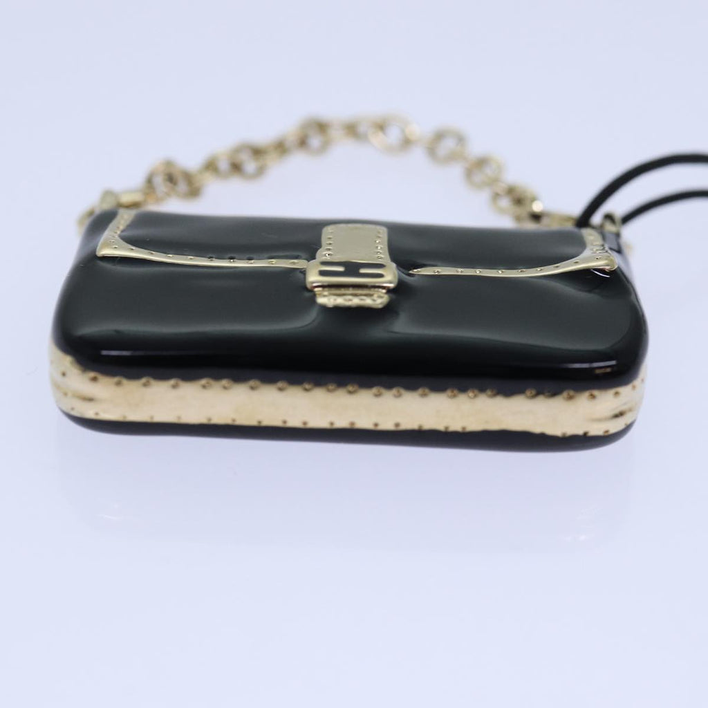 FENDI Mamma Baguette Motif Charm Blackki4706