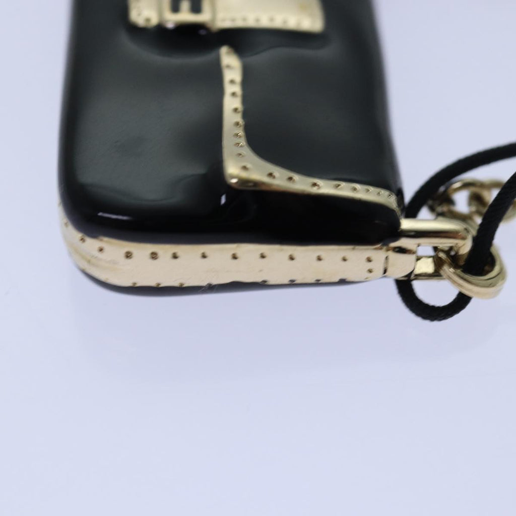 FENDI Mamma Baguette Motif Charm Blackki4706