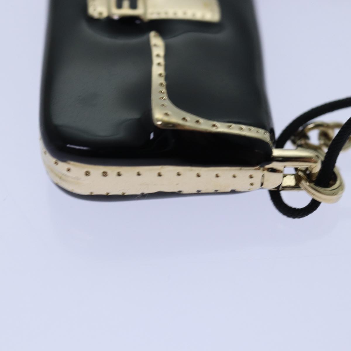 FENDI Mamma Baguette Motif Charm Blackki4706