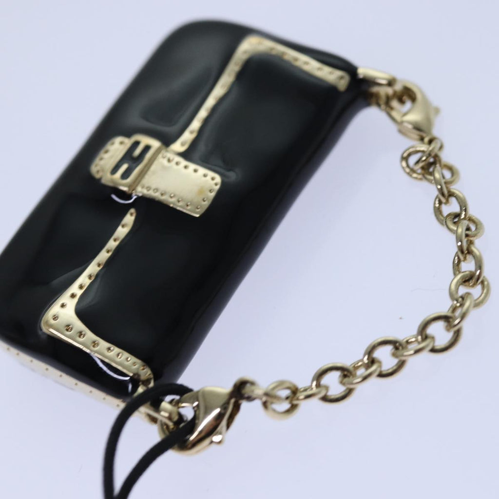FENDI Mamma Baguette Motif Charm Blackki4706