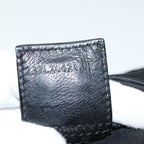 FENDI Mamma Baguette Shoulder Bag Nylon Black Silverki4707