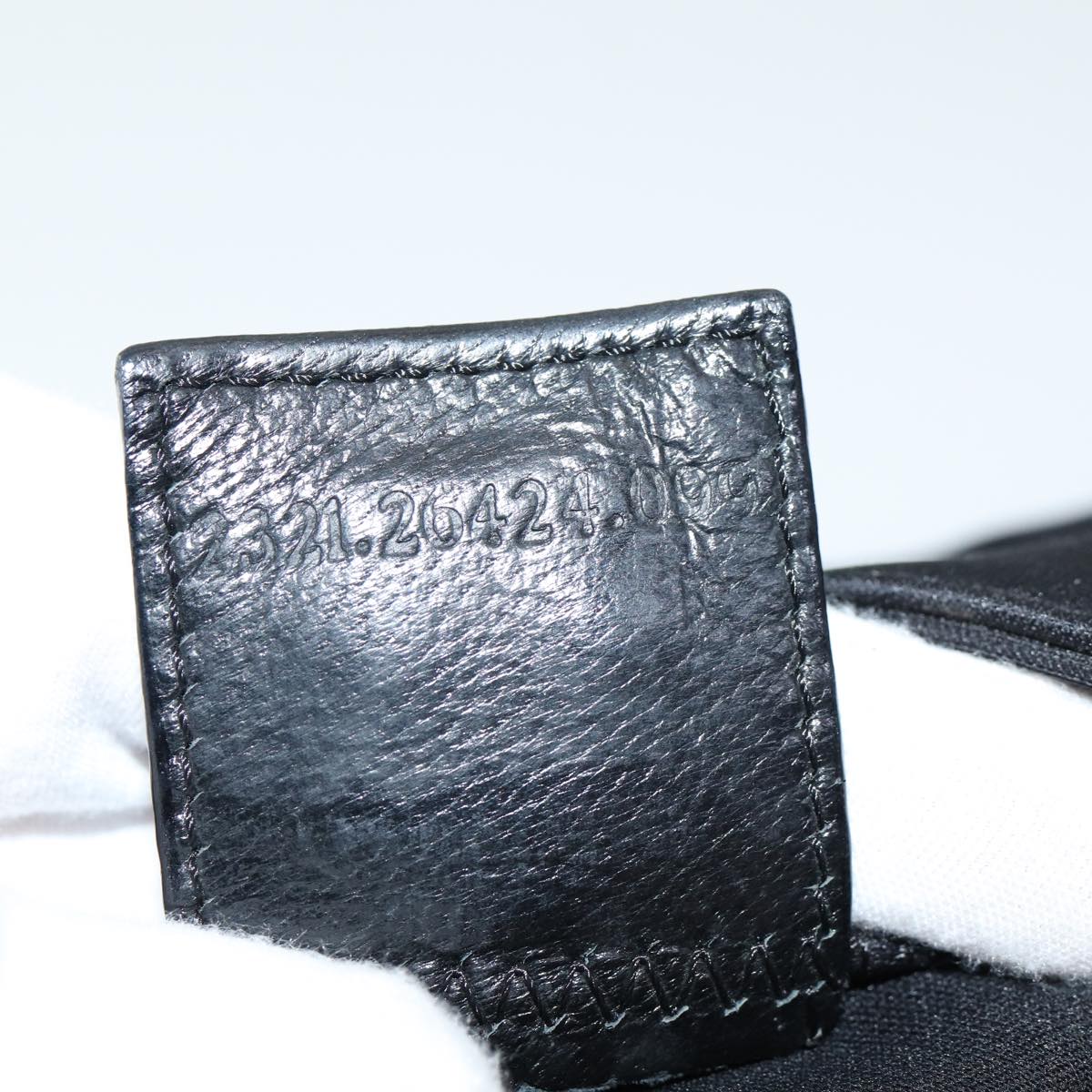 FENDI Mamma Baguette Shoulder Bag Nylon Black Silverki4707