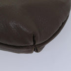 FENDI Zucca Shoulder Bag Leather Beigeki4903