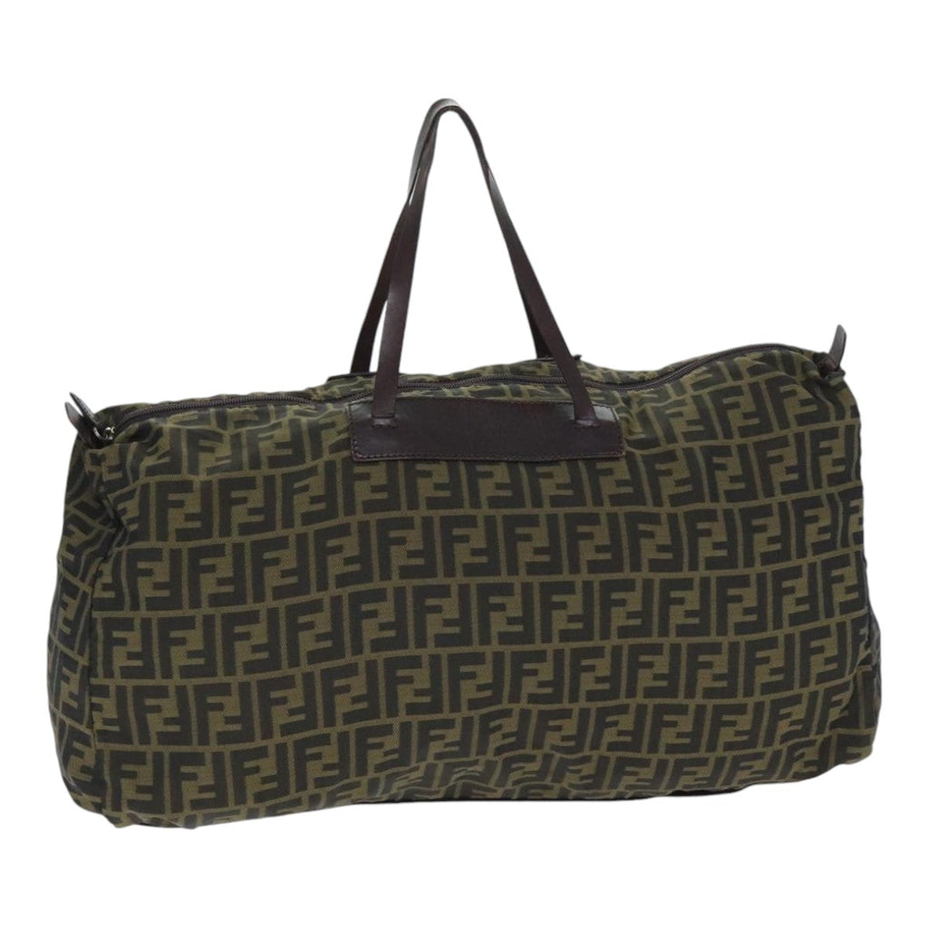 FENDI Zucca Canvas Boston Bag Brownki4919