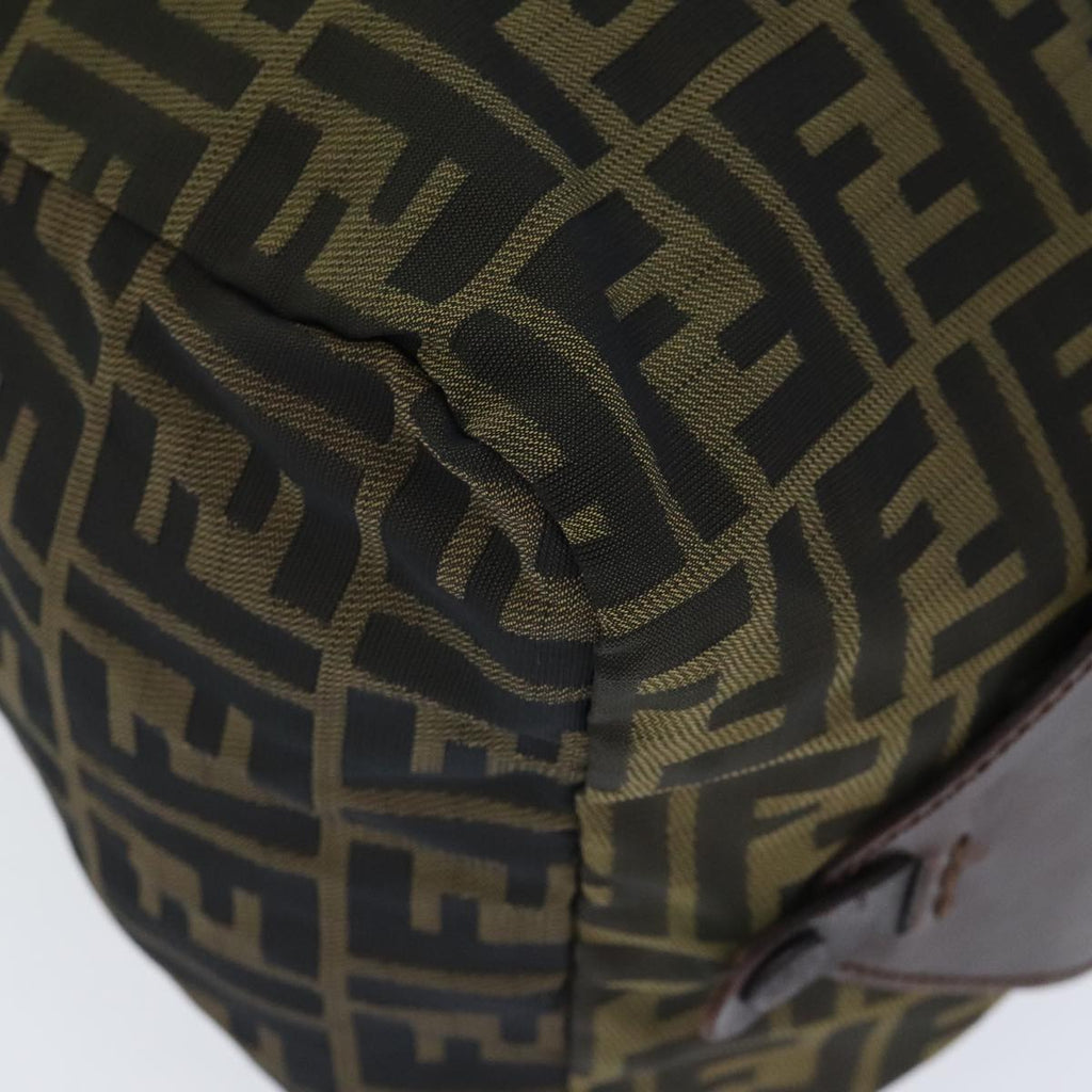 FENDI Zucca Canvas Boston Bag Brownki4919