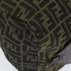 FENDI Zucca Canvas Boston Bag Brownki4919