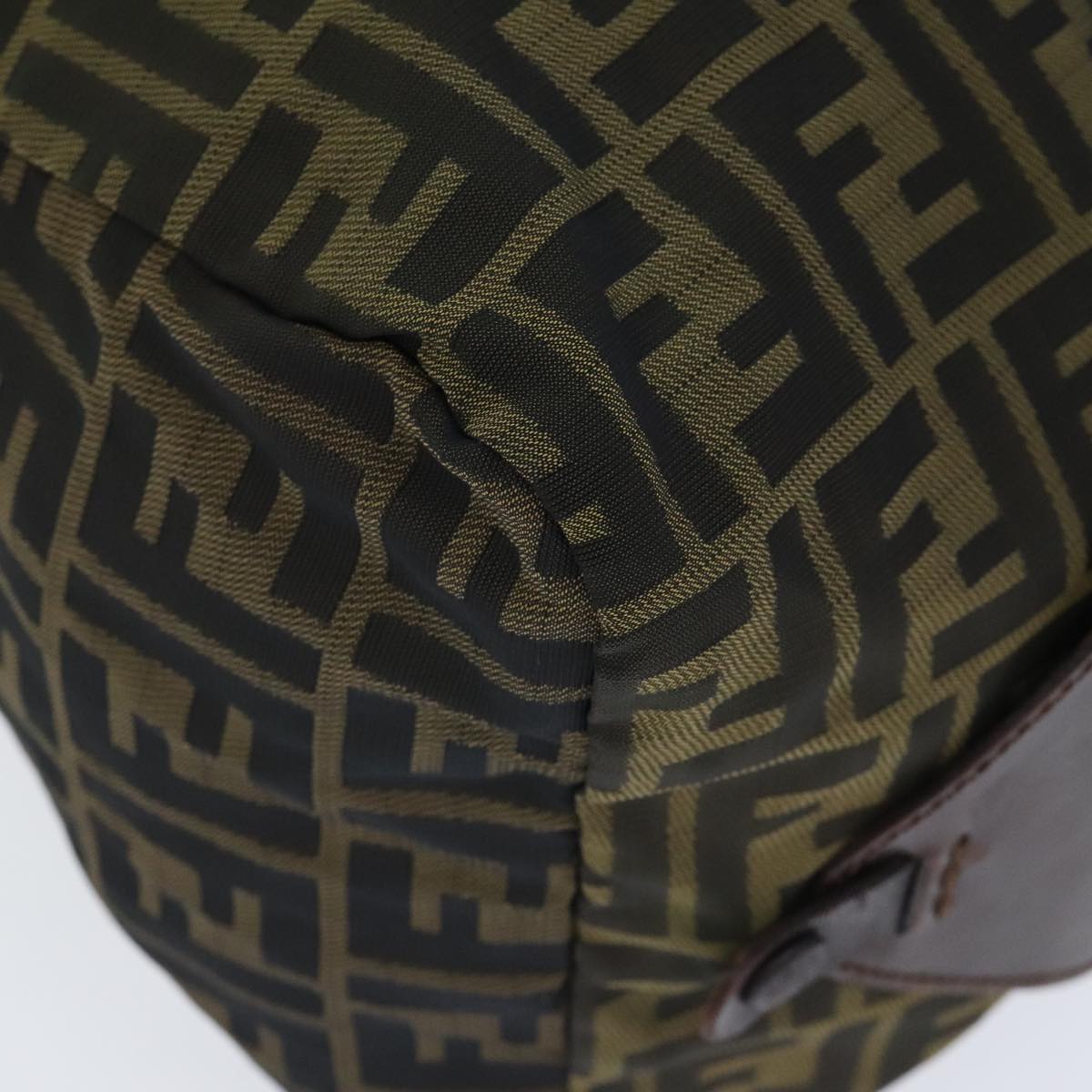 FENDI Zucca Canvas Boston Bag Brownki4919