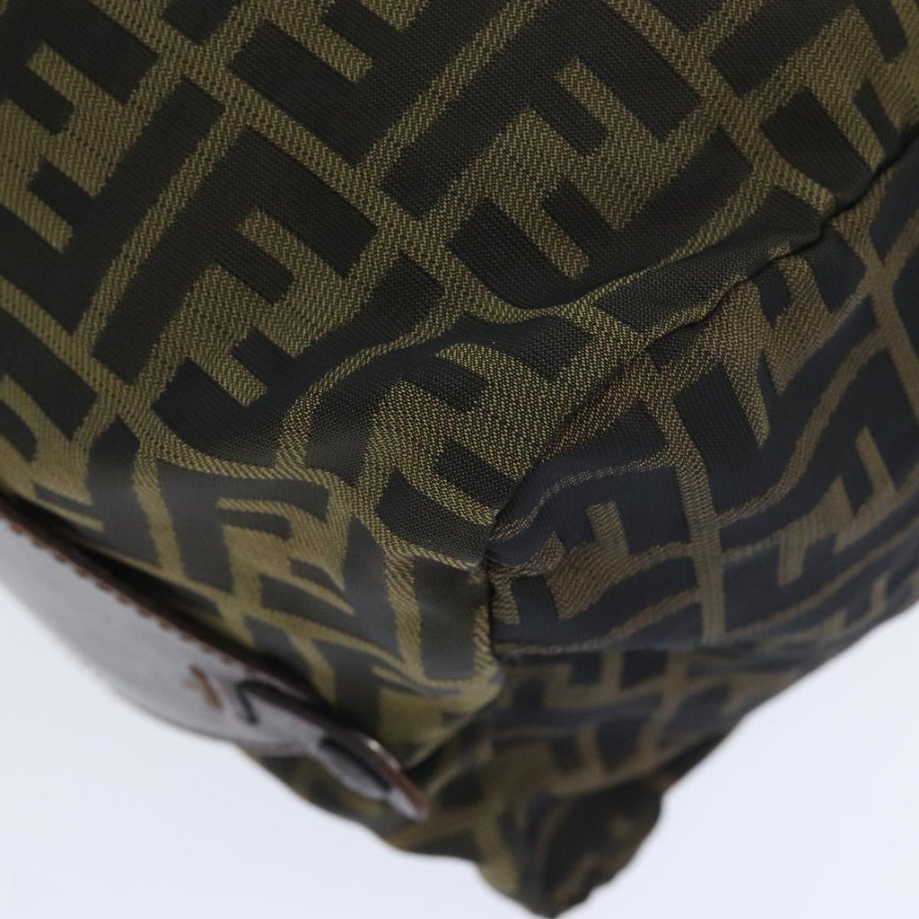 FENDI Zucca Canvas Boston Bag Brownki4919