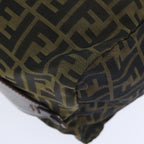 FENDI Zucca Canvas Boston Bag Brownki4919