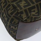FENDI Zucca Canvas Boston Bag Brownki4919