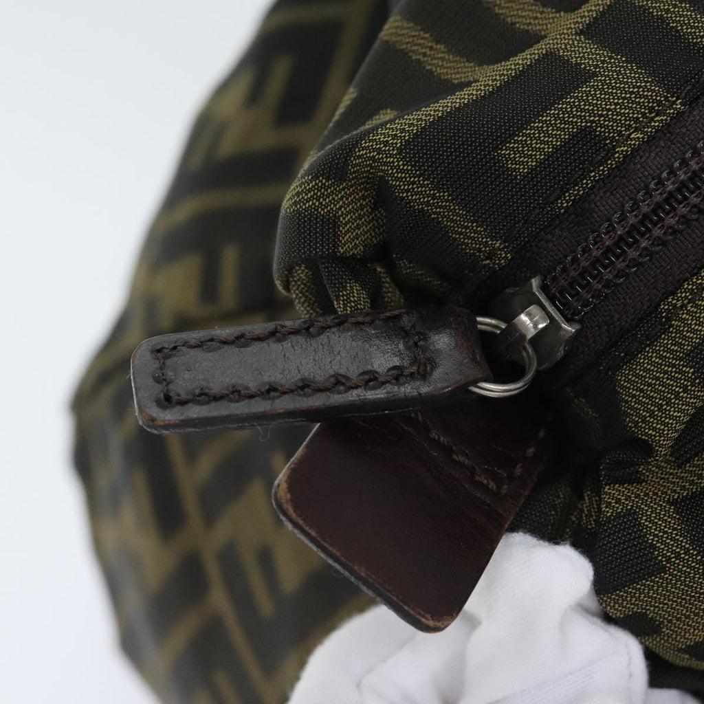 FENDI Zucca Canvas Boston Bag Brownki4919