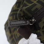 FENDI Zucca Canvas Boston Bag Brownki4919