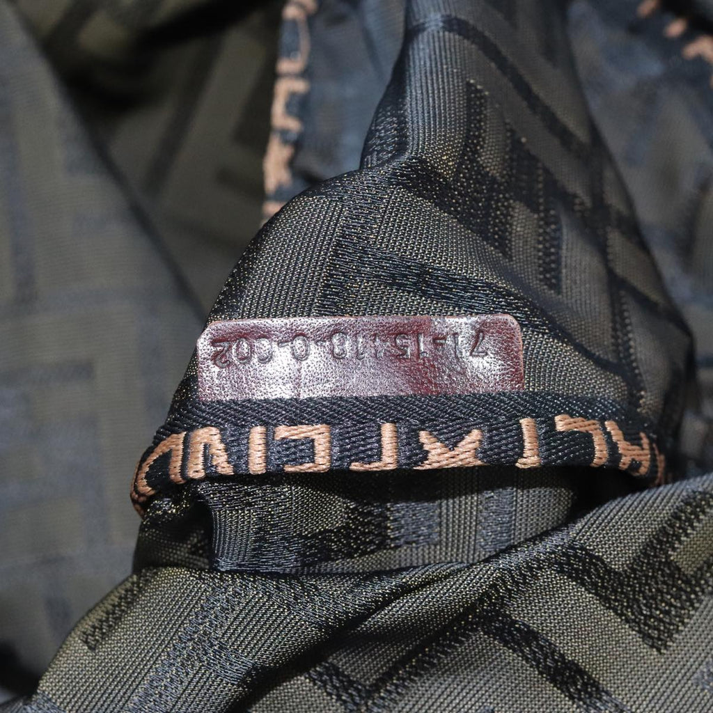 FENDI Zucca Canvas Boston Bag Brownki4919