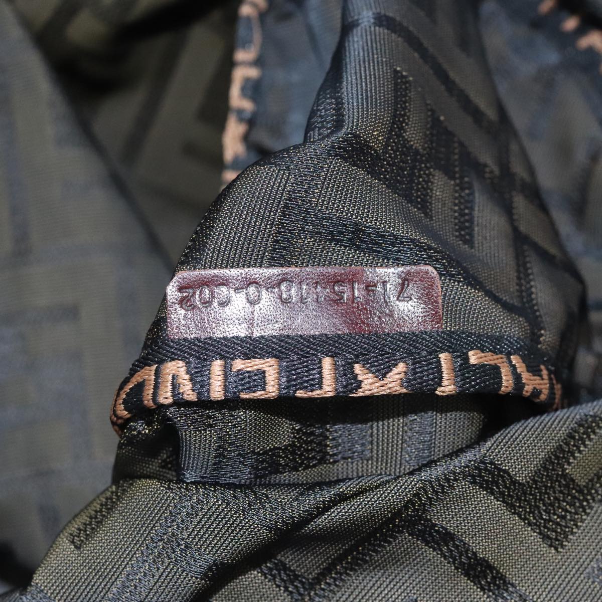 FENDI Zucca Canvas Boston Bag Brownki4919