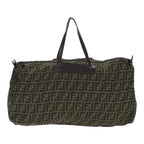 FENDI Zucca Canvas Boston Bag Brownki4919