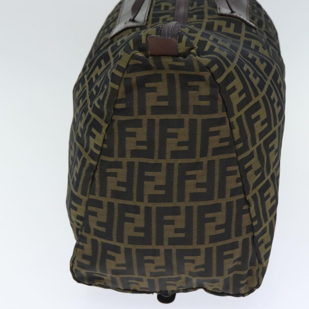 FENDI Zucca Canvas Boston Bag Brownki4919