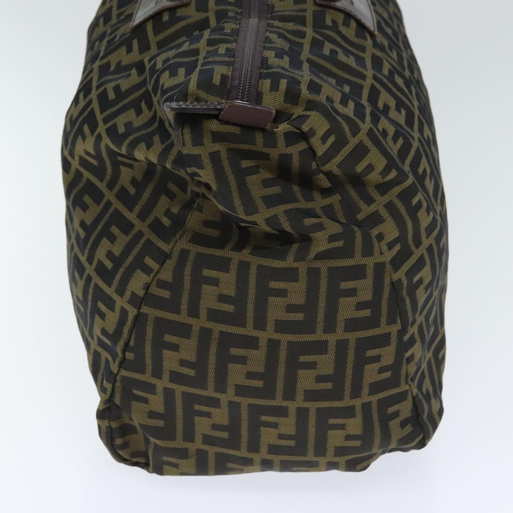 FENDI Zucca Canvas Boston Bag Brownki4919