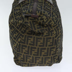 FENDI Zucca Canvas Boston Bag Brownki4919