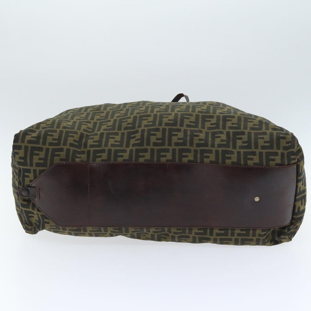 FENDI Zucca Canvas Boston Bag Brownki4919