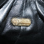 FENDI Zucca Canvas Pouch Brown Black goldki4972
