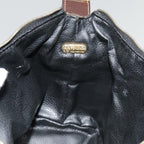 FENDI Zucca Canvas Pouch Brown Black goldki4972