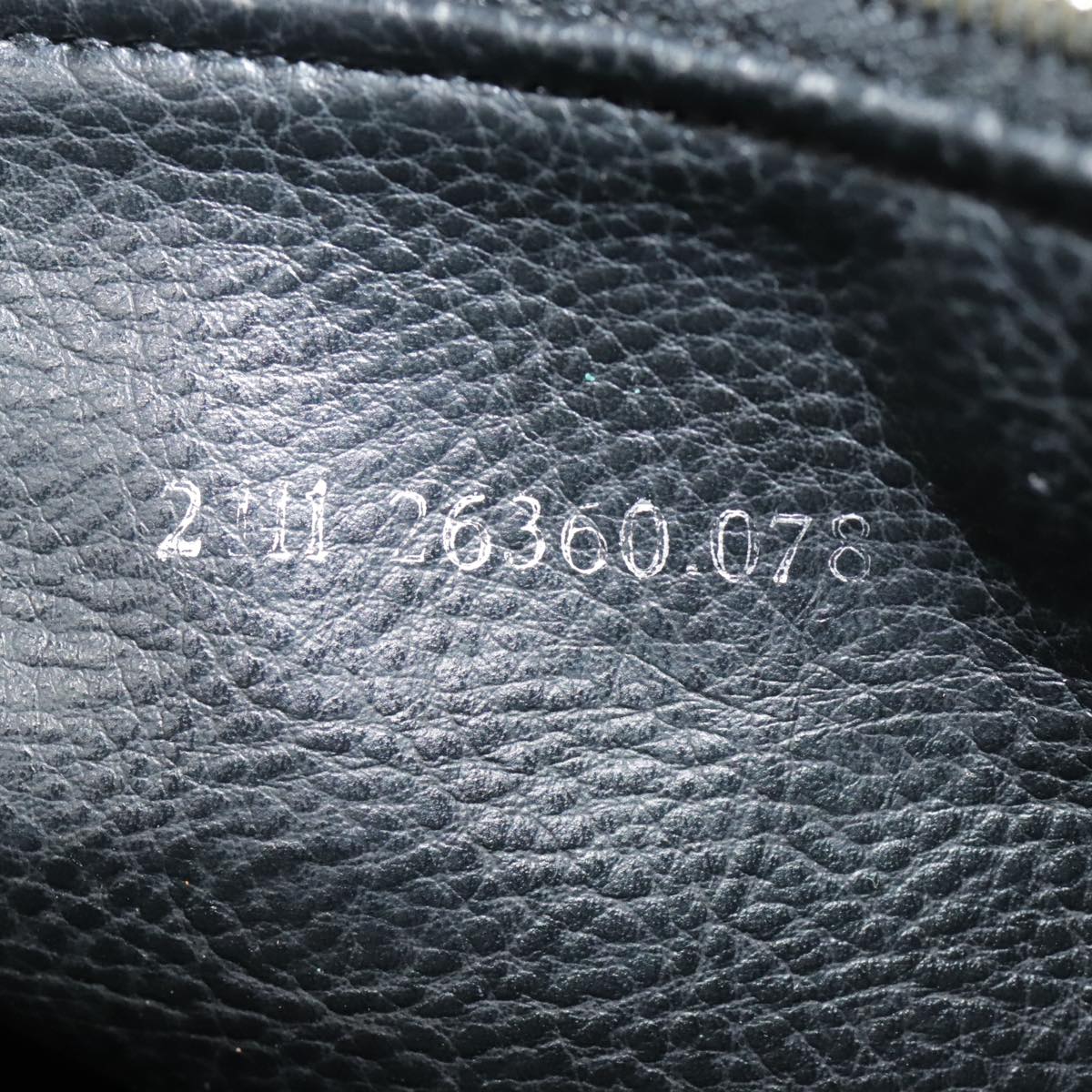 FENDI Zucca Canvas Pouch Brown Black goldki4972