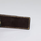 FENDI Zucca Canvas Pouch Brown Black goldki4972