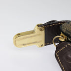 FENDI Zucca Canvas Pouch Brown Black goldki4972