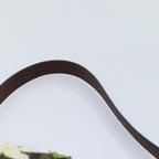 FENDI Zucca Canvas Flower Embroidery Mamma Baguette Bag Black Brownki4974