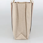 Chloe Tote Bag Canvas Leather Beige Brown ki5211