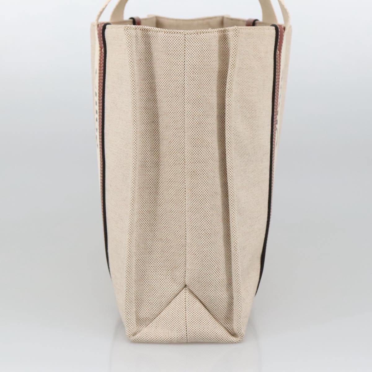 Chloe Tote Bag Canvas Leather Beige Brown ki5211