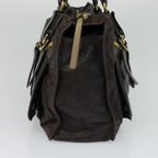 Chloe Bay Hand Bag Leather Brown ki5335
