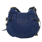 Chloe Paddington Shoulder Bag Leather Blue kk230