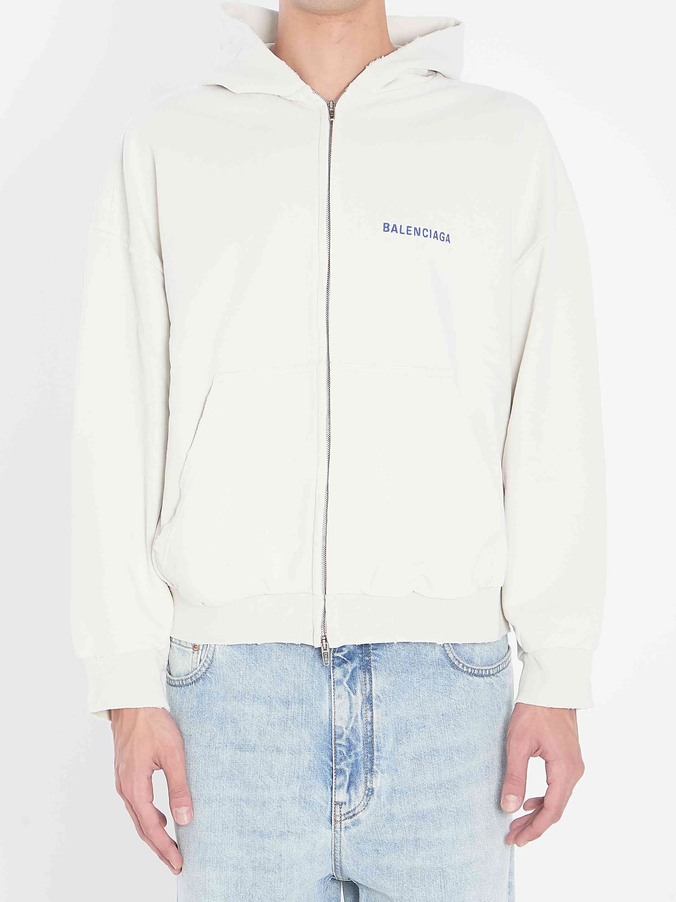 Balenciaga Men Zipped Sweater