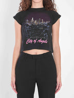 Balenciaga Women Shrunk City Of Angels T-Shirt