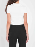 Balenciaga Women T-Shirt With V-Neckline