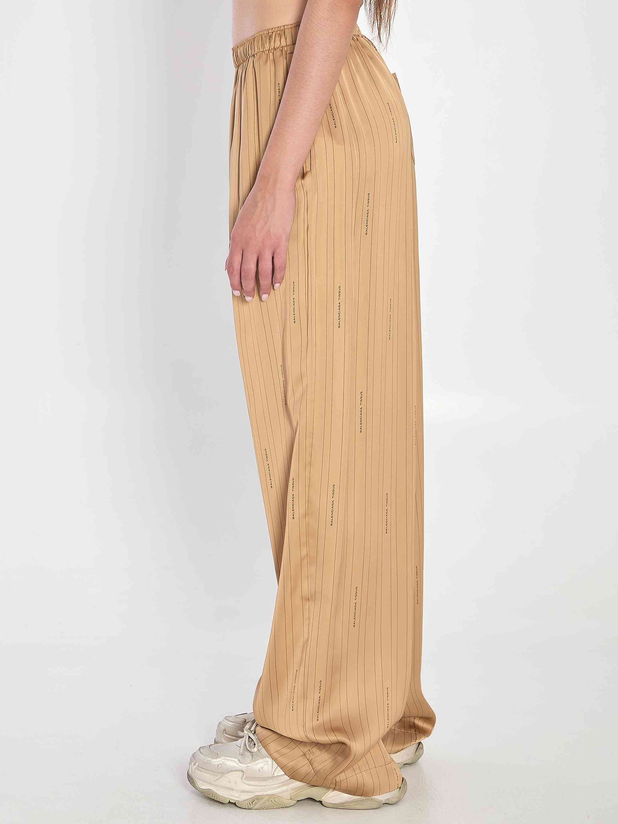 Balenciaga Women Satin Trousers