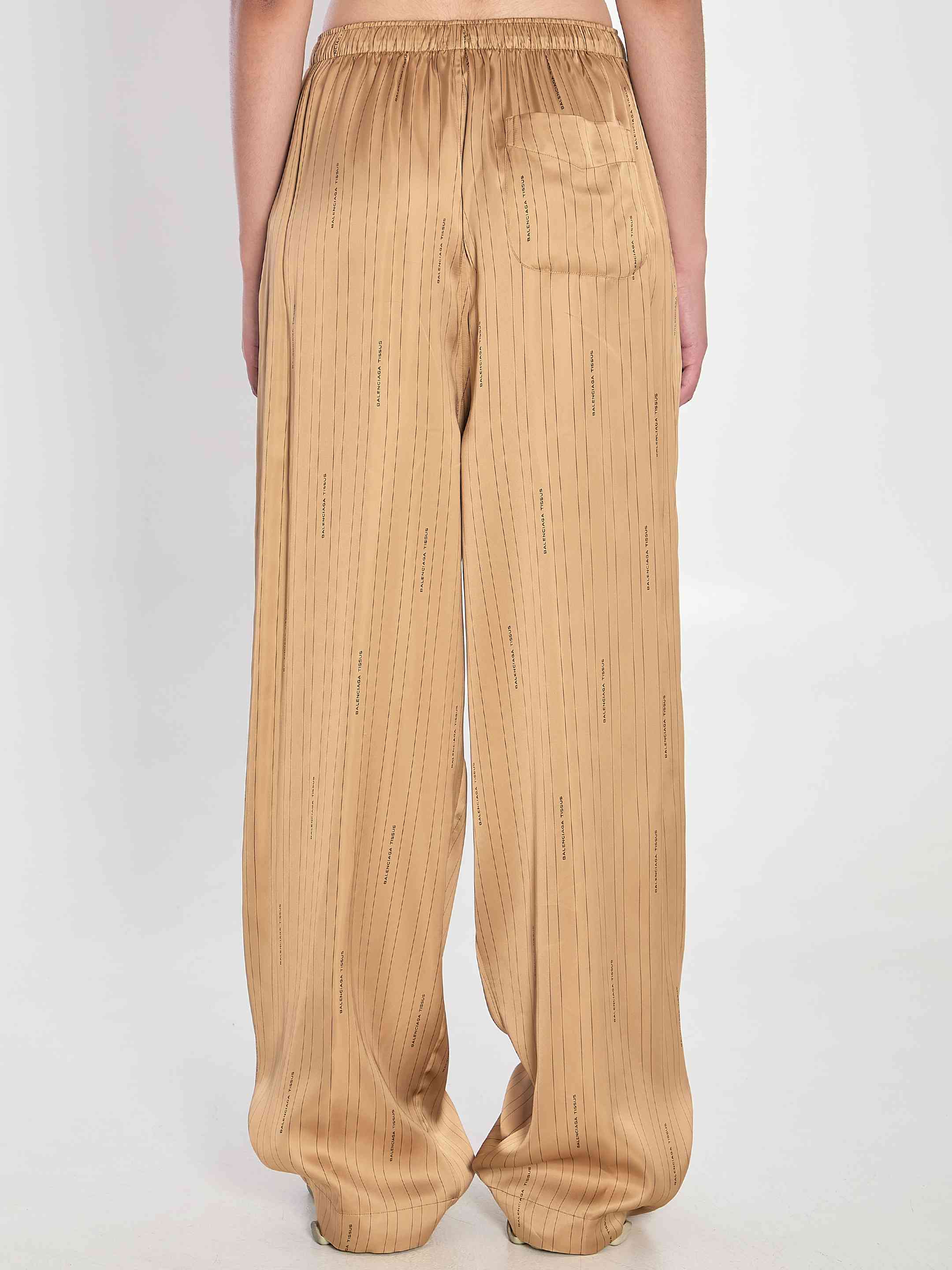 Balenciaga Women Satin Trousers