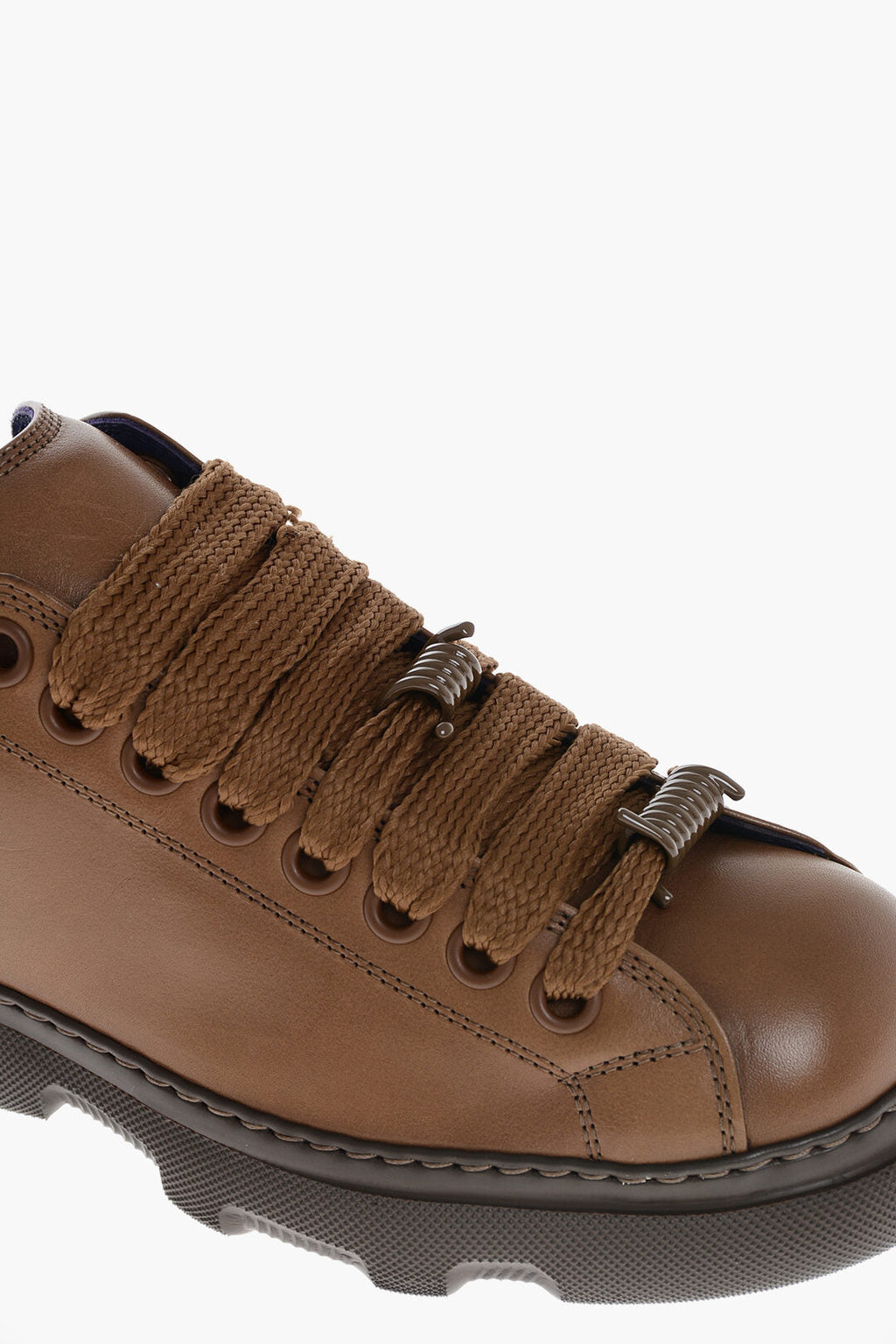 Burberry Leather Ranger Sneakers with Laces