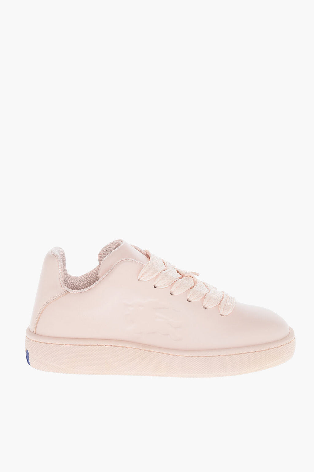 Burberry Leather Sneakers with Maxi Laces and Logoed Sole