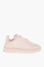 Burberry Leather Sneakers with Maxi Laces and Logoed Sole
