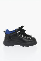 Burberry Leather Solid Color Hiking Booties