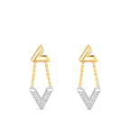Louis Vuitton VOLT GOLD DIAMOND DROP EARRINGS